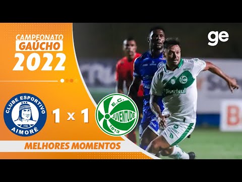 AIMORÉ 1 X 1 JUVENTUDE | MELHORES MOMENTOS | 8ª RODADA DO CAMPEONATO GÁUCHO 2022 | ge.globo