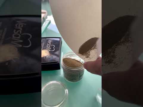 DIY Crafting using embossing powders and heat gun #diycrafts #goldembossed