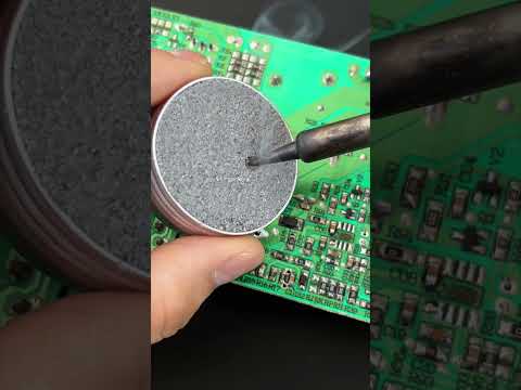 The soldering iron tip does not tin, easy and bright tinning