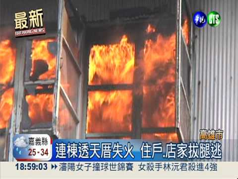 市中心透天厝失火! 濃煙打亂交通