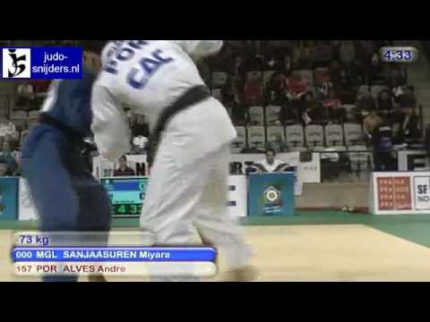 Judo 2010 EJU World Cup Prague: Miyaraghaa  Sanjaasuren (MGL) - Andre Alves (POR) [-73kg]