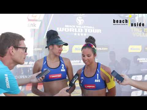 Clancy / Artacho del Solar (AUS) after their Gold at #EspinhoOpen with game scenes