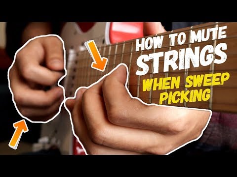 How To Mute Strings When Sweep Picking