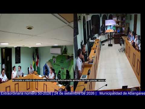 Sesión Extraordinaria 50 2026 | 24 de setiembre 2026 |