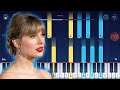Taylor Swift - My Tears Ricochet - EASY Piano Tutorial
