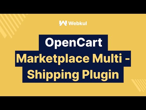 Opencart Marketplace Multi Shipping