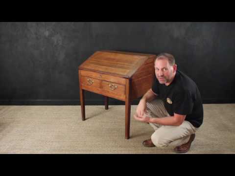 Antique Solid Oak Desk - Clerk's Desk or School Desk
