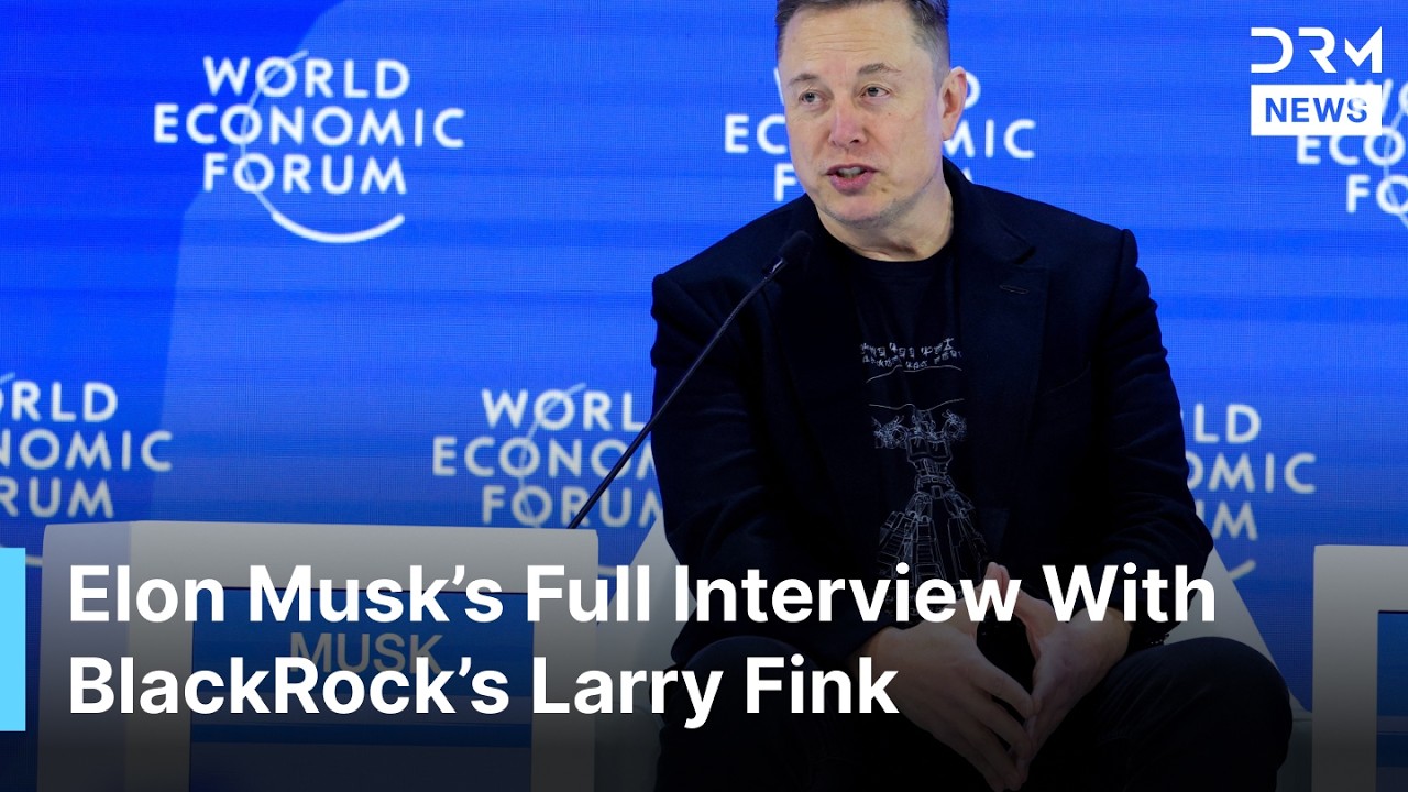 Elon Musk 達沃斯對談：從火星殖民到機器人養老，順便教全球最大資管公司 CEO 怎麼看太陽能 🚀