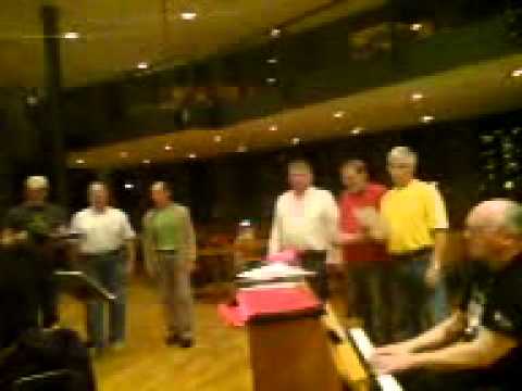 SANGKORET TELEKLANG - KORØVELSE 13.10.2008 - MENNENE I KORET ØVER PÅ "ØVELSE I MANNSKORET"