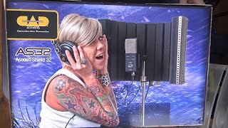 Video thumbnail for CAD Audio AS32 Acousti-Shield 32 Unboxing and Tests with Audio Technica AT2020USB+ by Jordan Keyes
