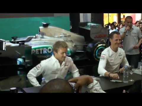 Meet & Greet With Mercedes AMG Petronas Driver Michael Schumacher & Nico Rosberg at KLCC