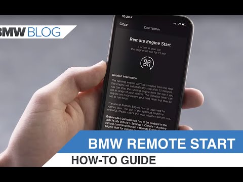 How to use the BMW Remote Engine Start feature