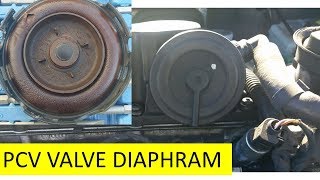 EPC light, P2289, P08825, P0106, P2187. How to Replace a PCV Diaphram on a VW 2.5L. PCV valve repair