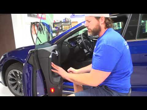 Tesla Model S Mirror and Chrome removal