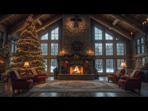 De Beste Rustige Kerstnummers voor Relaxatie | Open Haard 4K Sfeerbeelden voor in de Woonkamer