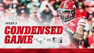 WEEK 3 CONDENSED GAME HIGHLIGHTS | Calgary Stampeders vs Saskatchewan Roughriders | 20.06.26
