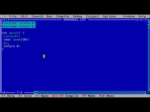 Turbo C input and output