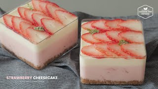 딸기 치즈케이크 만들기 : Strawberry Cheesecake Recipe | Cooking tree