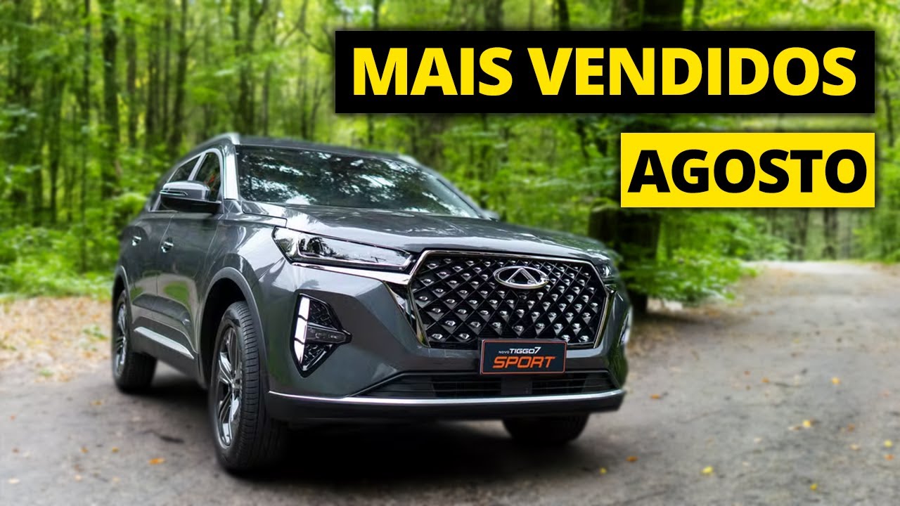 Carros MAIS VENDIDOS em AGOSTO de 2024