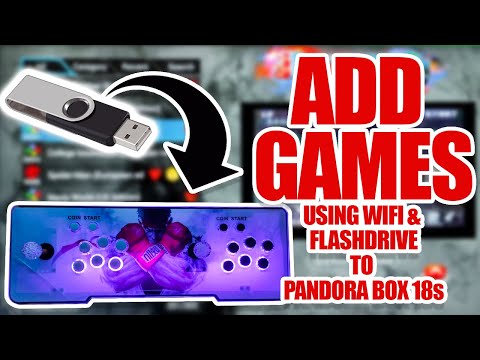 ADD GAMES in the Pandora Box using WIFI and FLASH DRIVE