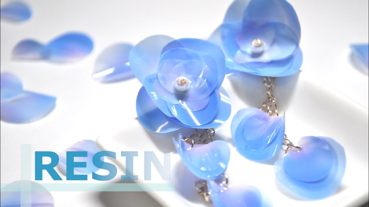 【レジン】簡単!?花びらたくさん!!八重のアジサイ目指してみました! Lots of petals with resin | accessory