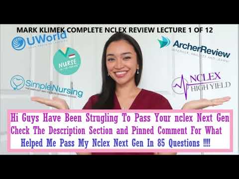 MARK KLIMEK COMPLETE NCLEX REVIEW LECTURES 1 TO 12 //PART 1// CHECK THE COMMENTS FOR WHAT HELPED ME