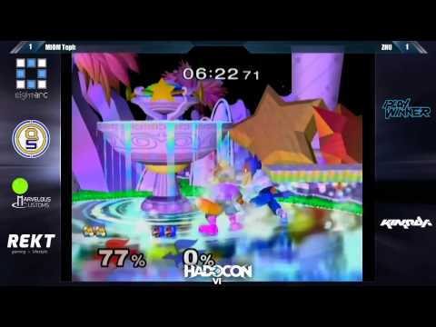 SSBM: MIOM Toph vs Zhu - Winners Finals - Hadocon VI