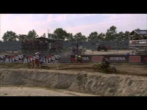 Max Anstie passes Davy Pootjes MXGP of The Netherlands 2015