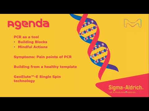 PCR Optimization with GenElute™-E DNA and RNA Purification Kits Webinar