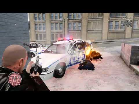 GTA IV TLAD - 6 Star Wanted Level - Johnny get killed in the mid air