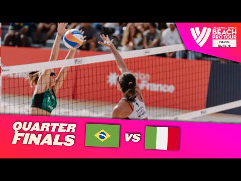 Carol/Barbara vs. Gottardi/Menegatti - Quarter Finals Highlights Paris 2023 #BeachProTour