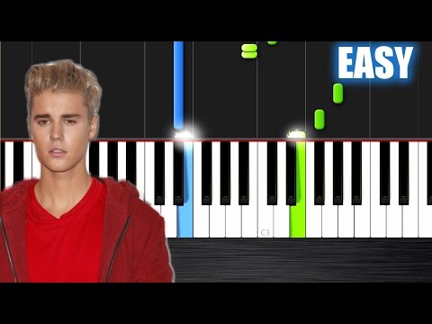 Justin Bieber - Love Yourself - EASY Piano Tutorial by PlutaX - Synthesia