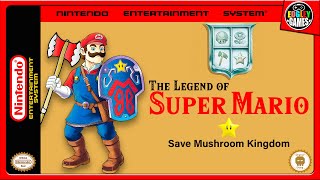 Download lagu The Legend of Super Mario - Save Mushroom Kingdom - Amazing hack for NES! Let's Play! mp3