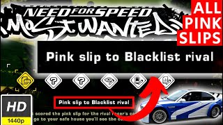 Need for Speed Most Wanted All Pink Slip Locations 1080p HD