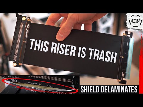 Thermaltake Riser TT Premium PCI-E 4.0 300mm (AC-058-CO1OTN-C1) video