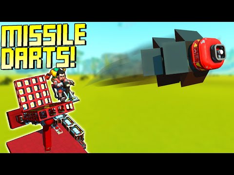 Launching Missiles at Giant Targets Challenge! - Scrap Mechanic Multiplayer Monday