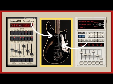 UAD Universal Audio |  Lexicon 224 and 480L Digital Reverb on Guitar 🎸 | Complete Test Demo