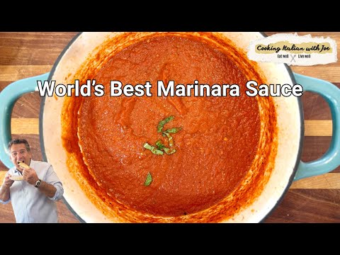 World's Best Marinara Pasta Sauce Recipe with Spaghetti Cooking Italian with Joe