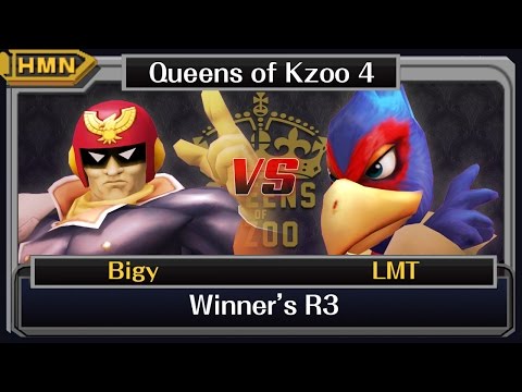 Queens of Kzoo IV Melee - Bigy (Falcon) vs. LMT (Falco/Luigi)