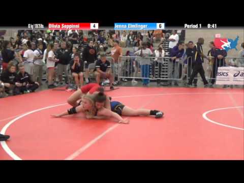 FILA Junior 63 kg / 138.75 lbs. - Olivia Seppinni vs. Jenna Elmlinger