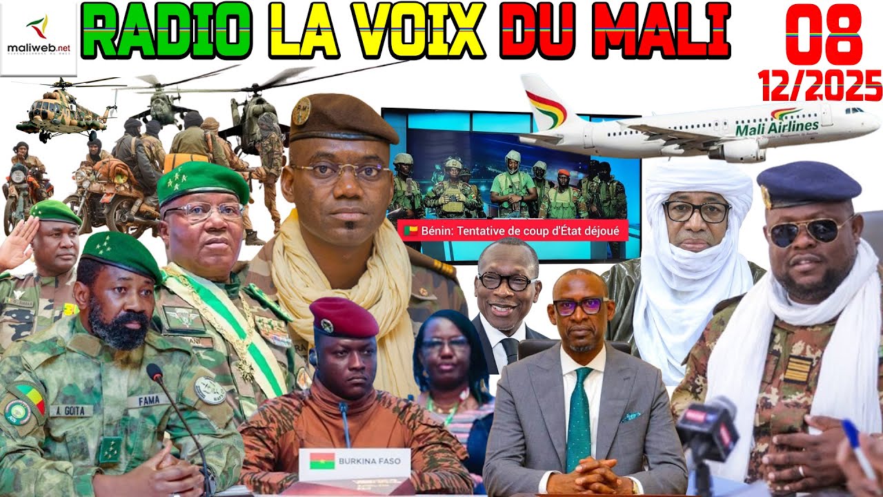 La Revue de Presse de la RADIO LA VOIX DU MALI du 08 décembre 2025
