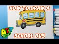 Cara Menggambar Bus Sekolah
