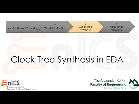 DVD - Lecture 8d: Clock Tree Synthesis in EDA Tools