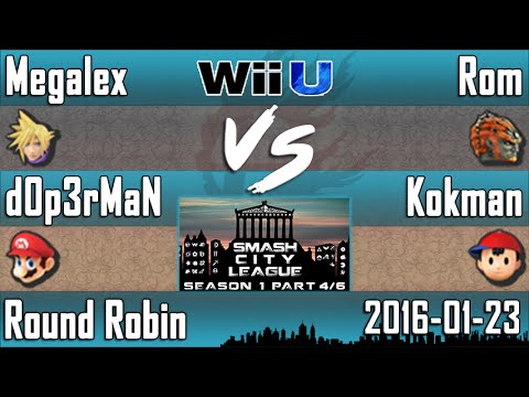 SCLS1P4 - Rom & Kokman (Ganon & Ness) vs Megalex & D0p3rMan (Cloud & Mario) - RR - Smash 4