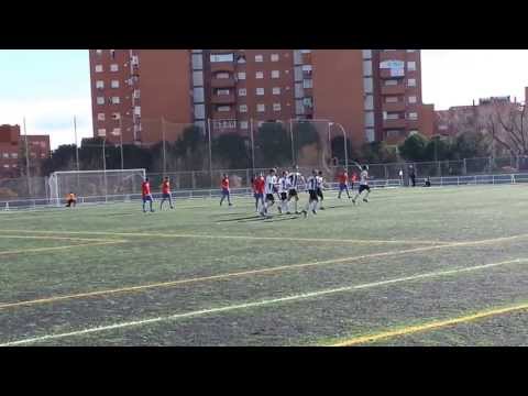 Gol de Bengo frente a la AD Arganda