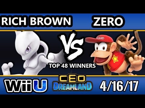 CEO Dreamland 2017 Smash 4 - TSM | ZeRo (Diddy Kong) Vs. PG | Rich Brown (Mewtwo) SSB4 Winners