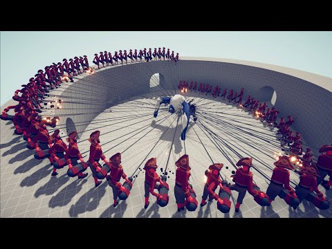 100x HARPOONER Vs EVERY BOSS SECRET UNIT | Totally Accurate Battle Simulator TABS