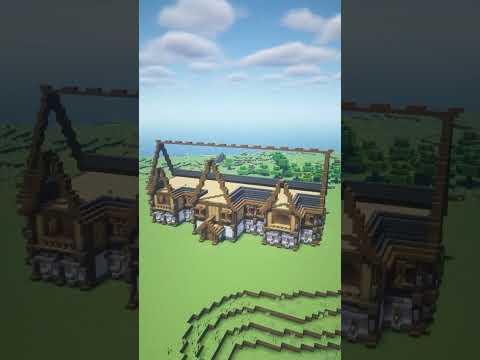 [Minecraft TimeLapse] Medieval Mansion #shorts