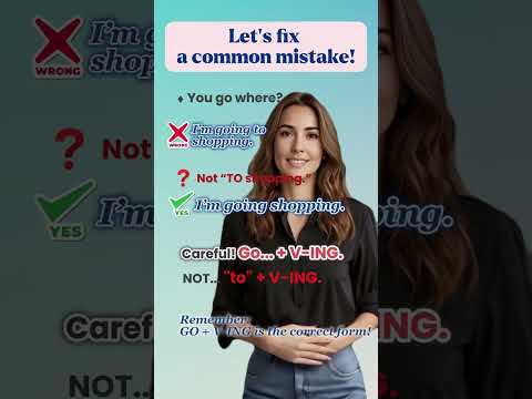 Fix English Mistakes FAST – Grammar Rule with GO + ING | A1–A2