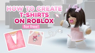 How to create a t-shirt on Roblox for free!🍡🌷